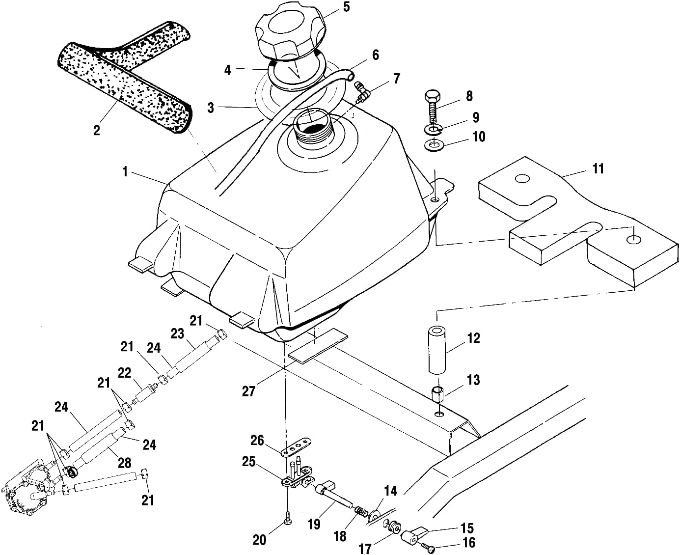 Polaris ATV Fuel Valve, Magnum, Genuine OEM Part 7052190