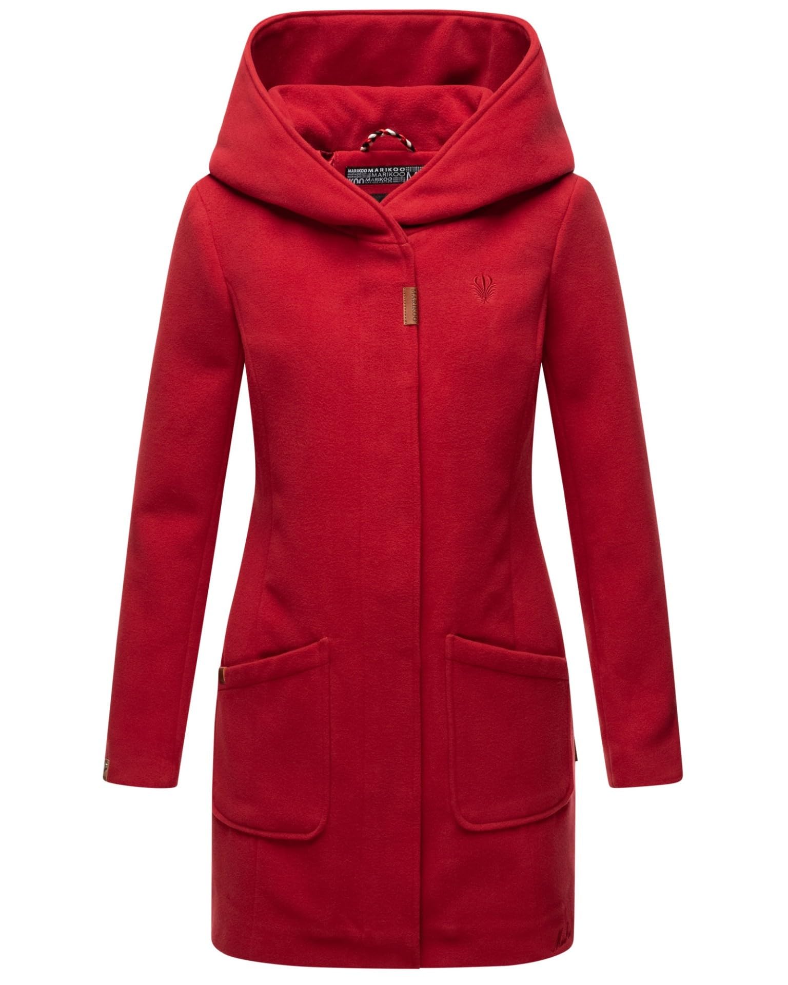 Marikoo B819 - Cappotto da donna, invernale, trench, parka, giacca lunga per la mezza stagione