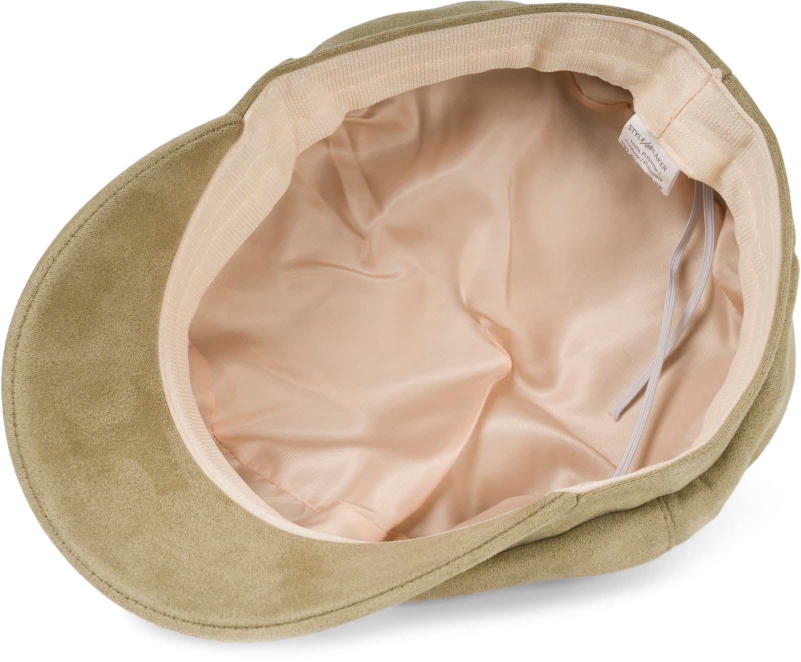styleBREAKER Casquette Ballon pour Femmes en Velours Doux, Casquette à visière, Casquette à visière Bakerboy, Casquette Newsboy 04023091