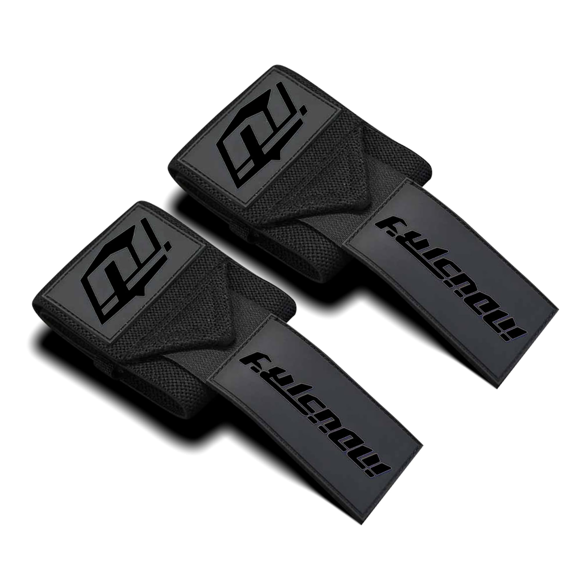 Industry Wrist Wraps - No Thumb Loop Lifting Straps - Wrist Straps For Men & Women. Gym, Crossfit, Power Lifting, Body Building, Weightlifting, Deadlift (Blackout, 16")