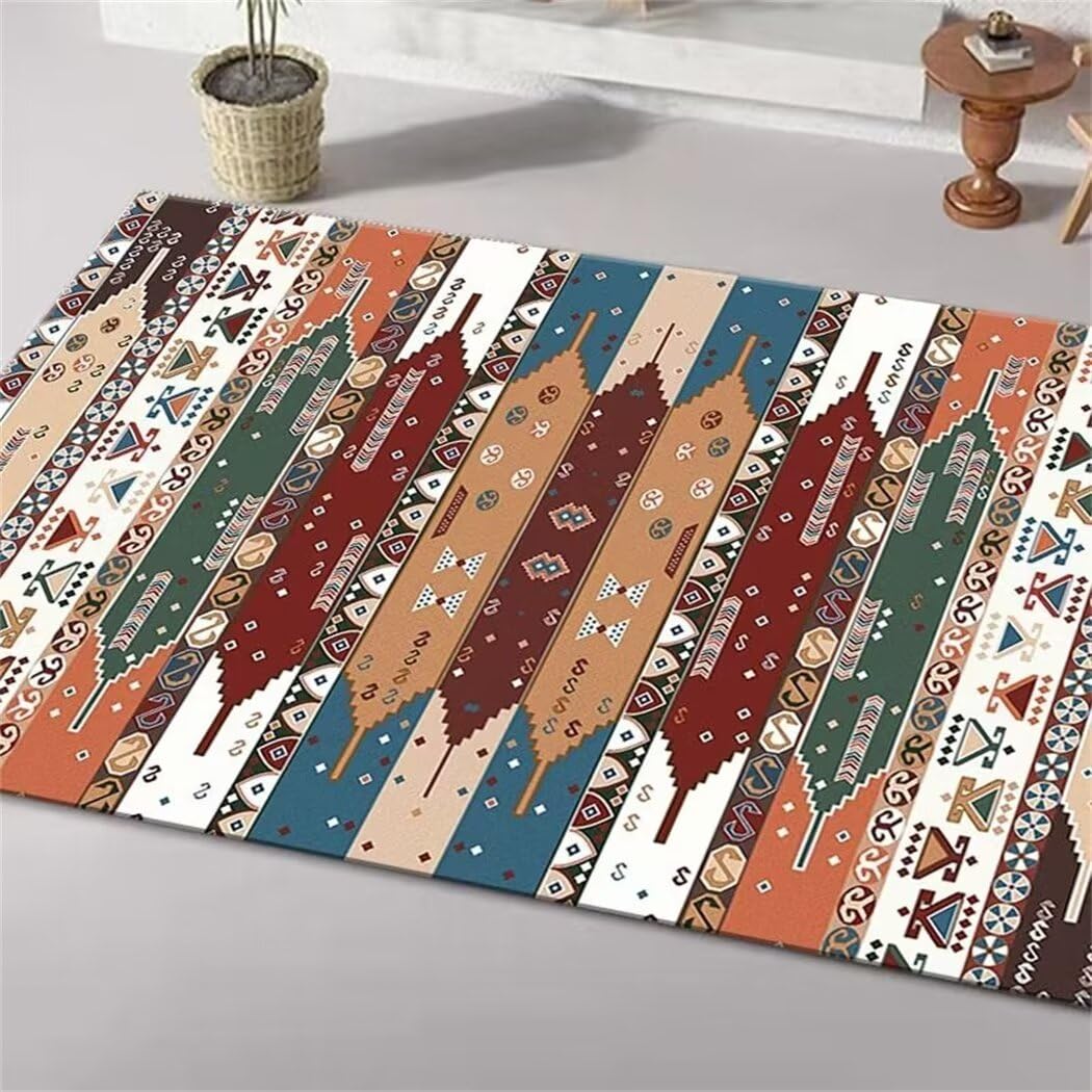 Tapis salon marocain multicolore pour salle à manger