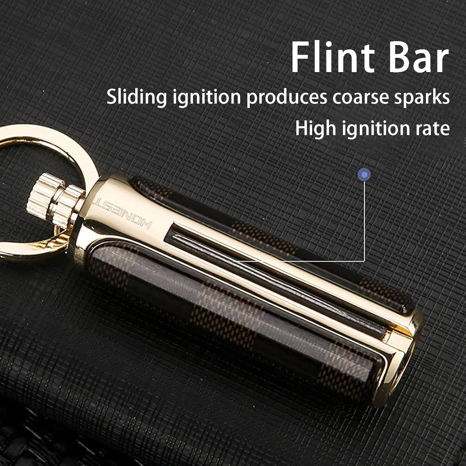 Metal Match Flint Lighter Kerosene Oil Metal Keychain Camping Tool Match Matchstick Fire Starter Keychain Flint Metal Immortal Lighter,01,2.5 * 0.75 * 0.63 inches