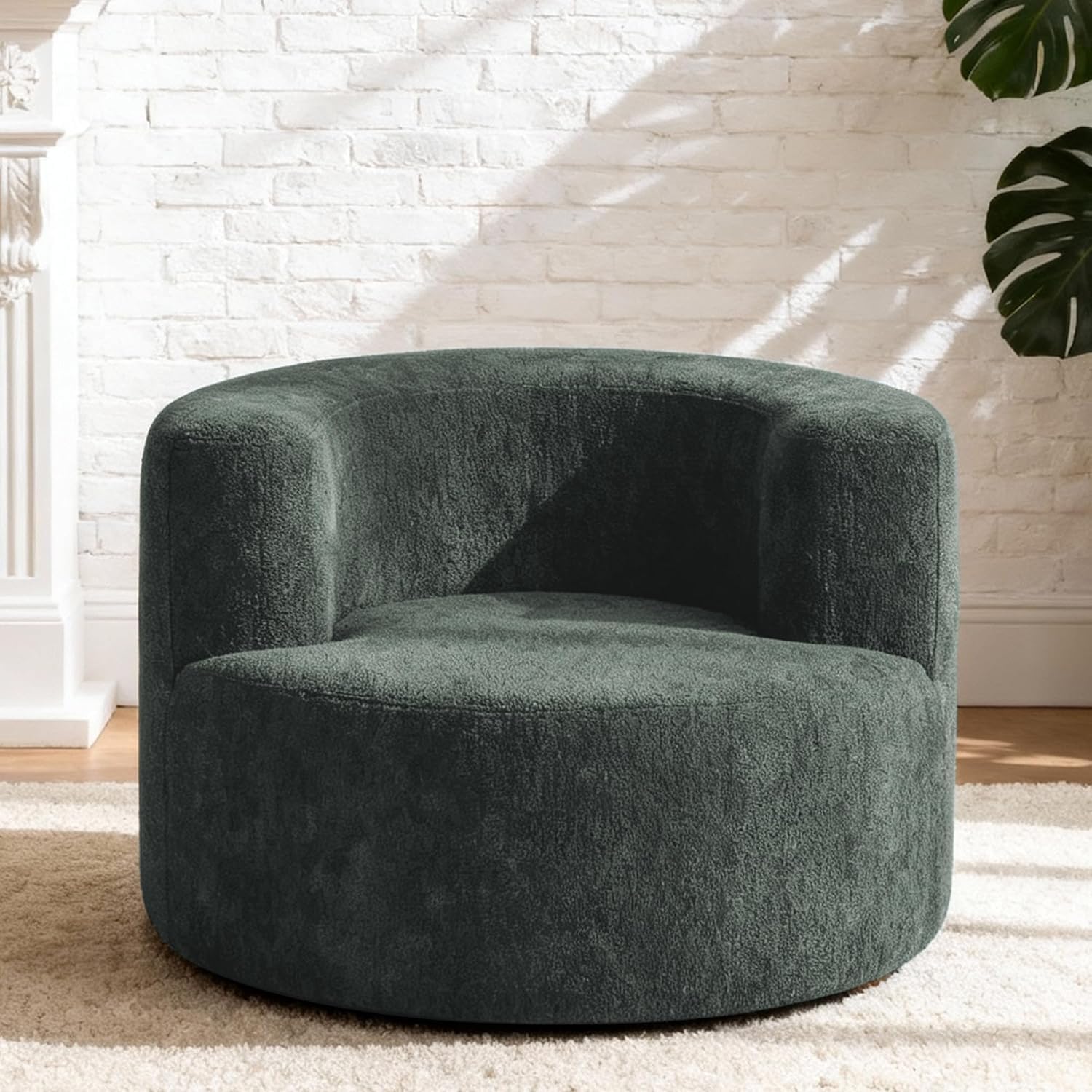 Xwiny Round-Shaped Lazy Sofa Chair, Lounge Boneless Sofa