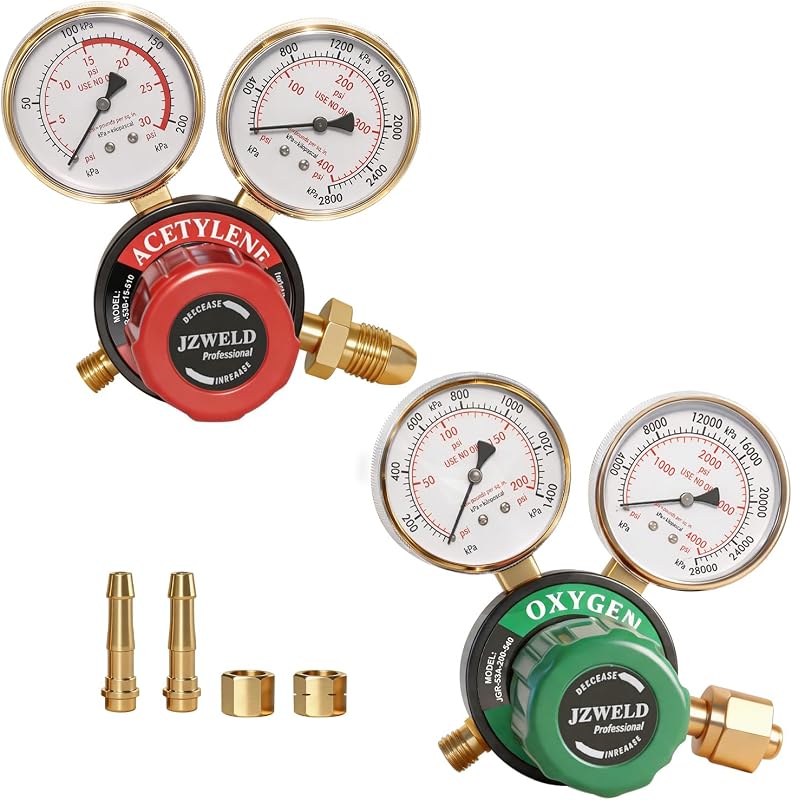 Oxygen Acetylene Regulators, CGA540 and CGA510 Inlet Connection