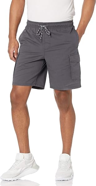 Amazon Essentials Men's 9" Elastic Waist Cargo Shorts