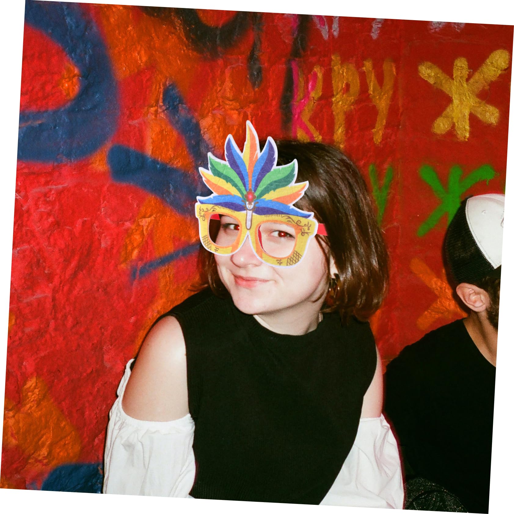 LIFKOME Gafas De Carnaval Accesorios De Gafas De Fiesta Lindas Gafas Para Fiesta Gafas De Fiesta De Carnaval Gafas Divertidas Copas De Fiesta Para Adultos Gafas Creativas Papel