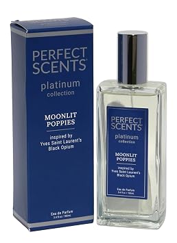 Perfect Scents Fragrances Platinum Collection Moonlit Poppies, Inspired by Y.SLs Bla.ck Op.ium, Womens Eau de Parfum, CLEAN, Vegan, Paraben-Free, Never Tested on Animals, 3.4 Fluid Ounces