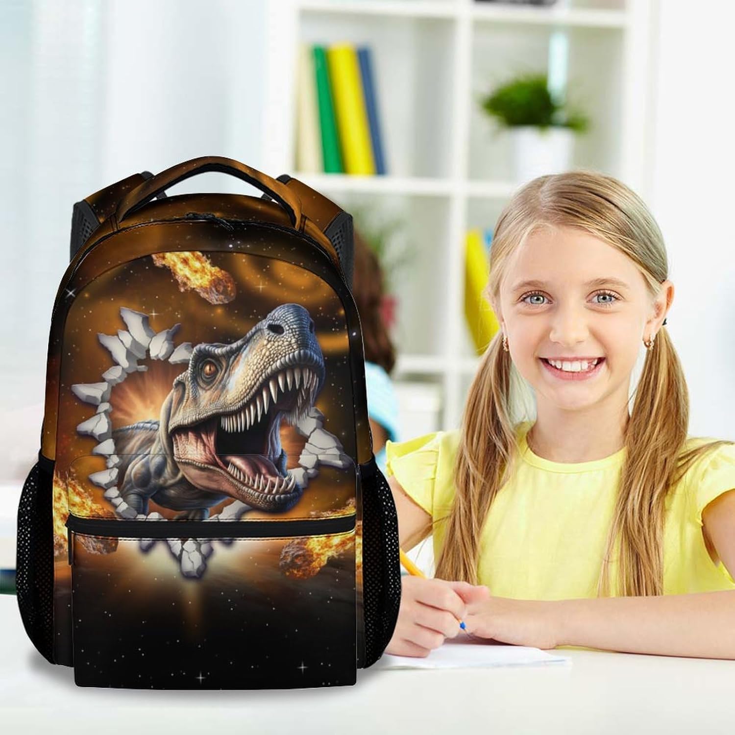 Kids Backpack for Kindergarten - 17 Inch Dinosaur Backpacks for Boys - Fashion Dino Bookbag for Preschool Color3-1 image 3 of 6 B0F6NH512L
