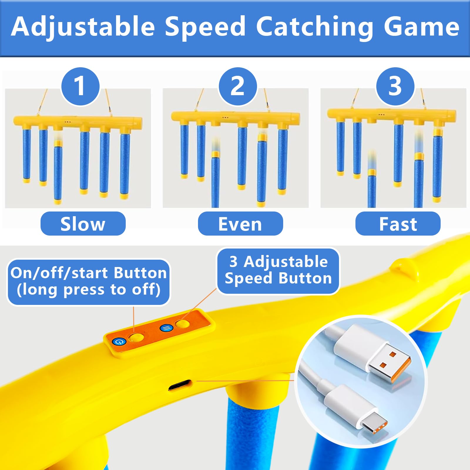 Tangdudu Catching Sticks Games, Falling Sticks Catching Game, Drop Stick Reaction Game Toy - Image 3