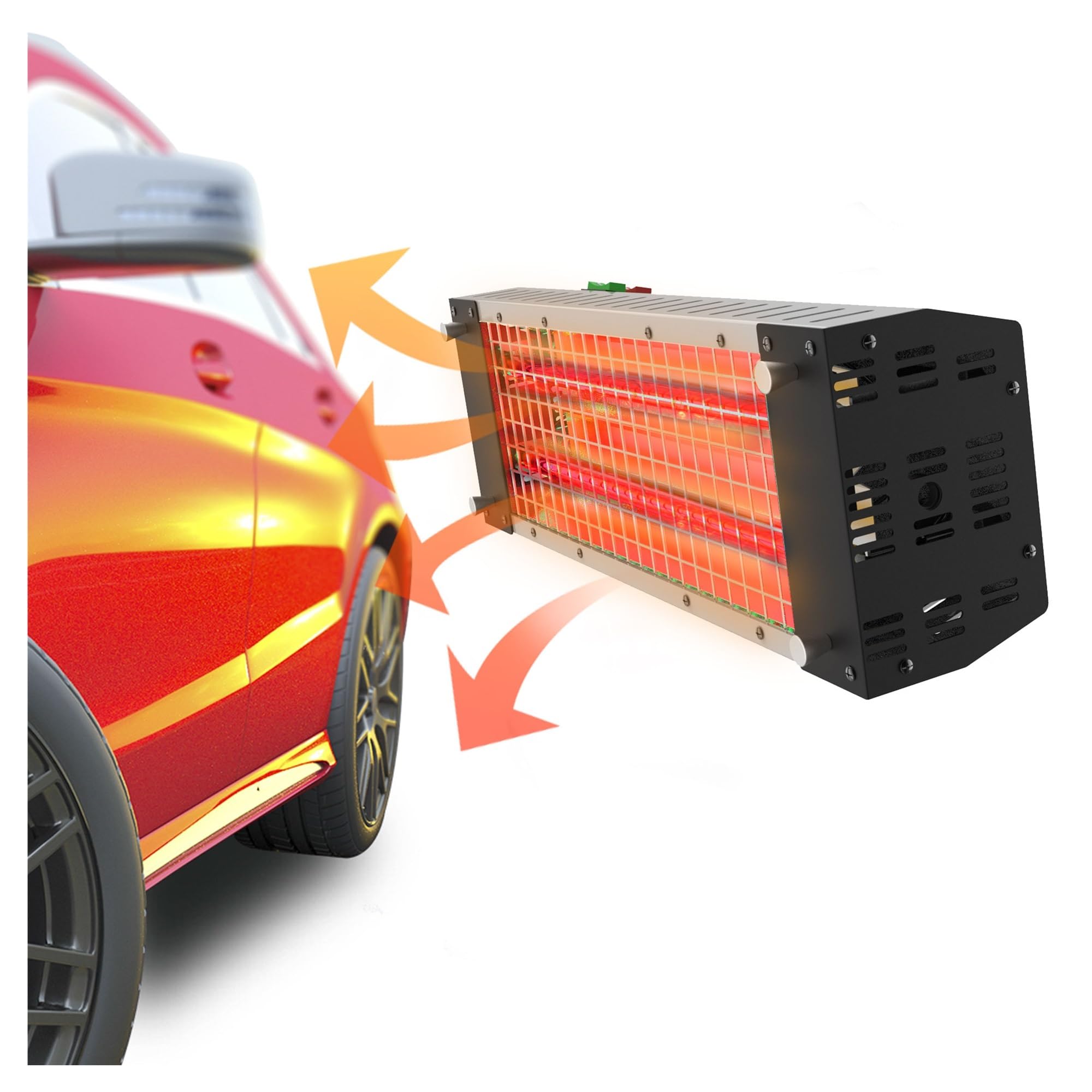 lampada infrarossi Lampada For Polimerizzazione A Vernice A Infrarossi Portatile 2000W Asciugatrice For Cottura A Infrarossi A Onde Corte A Onde Corte For Strumento Di Riparazione A Carrozzeria 'auto
