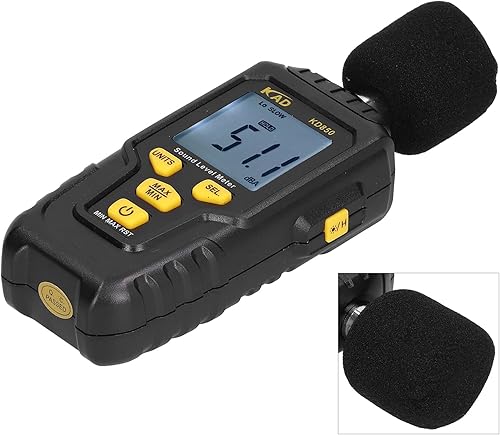 Miniatura 3 de Fydun Multifunctional Sound Meter Decibel Monitoring Temperature Tester Instrument Kd850 Wide Range of Uses (KD850)