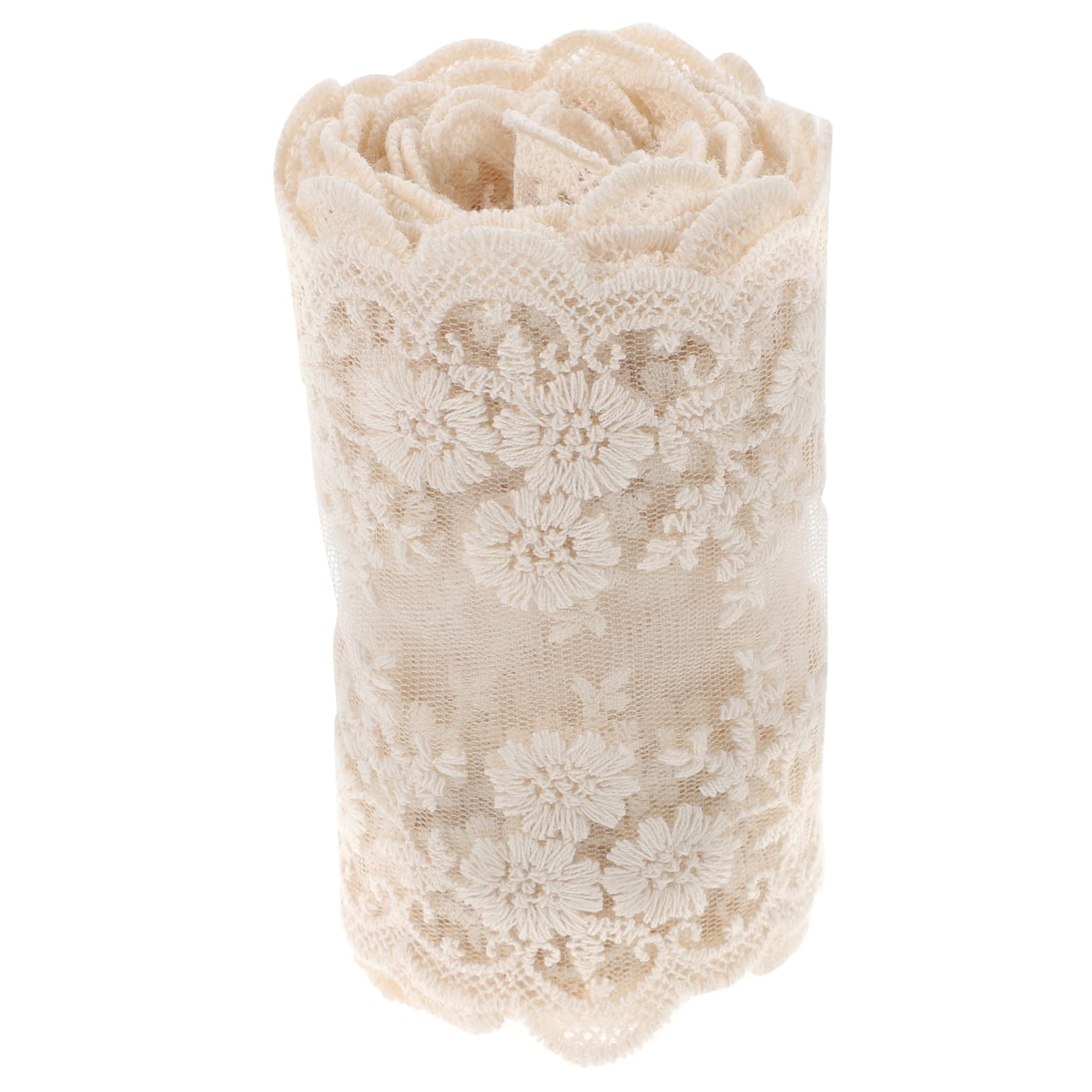 SHINEOFI 3rollos Encaje Decorativo Para Ropa y Manualidades Metros De Encaje Sin Elasticidad Para Vestidos De Boda y Proyectos