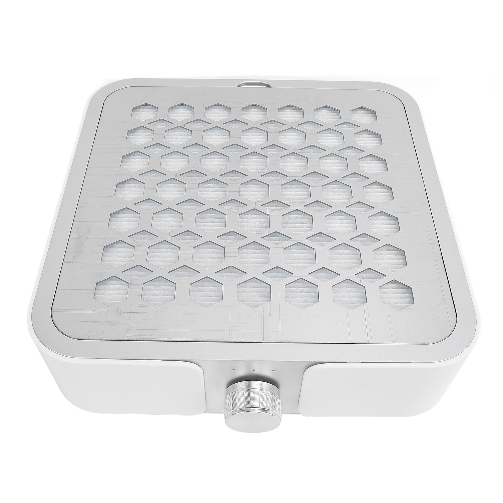 Nail Dust Collector, 60W High Power ABS Nail Dust Suction, 4500RPM Brushless Motor Accurate Filtration Nail Vacuum Cleaner with Heat Dissipation Holes for Home Nail Salon (US Plug)