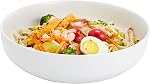 10'' Large Serving Bowl, 2.8 Quart Big Salad Pasta Bowl, Porcelain Fruit Bowl,Matte Mixing Bowls,Wide Pottery Soup Bowl for Family Kitchen,Microwave & Dishwasher Safe (Black)