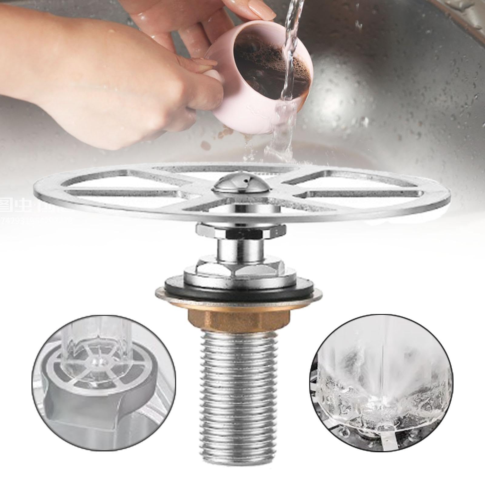 Enjuagador de Vasos, Limpiador de Vasos, Lavavasos, Accesorios para Fregaderos de Cocina, Accesorio Limpiador de Vasos, Limpiador de Botellas para Coc, Regular