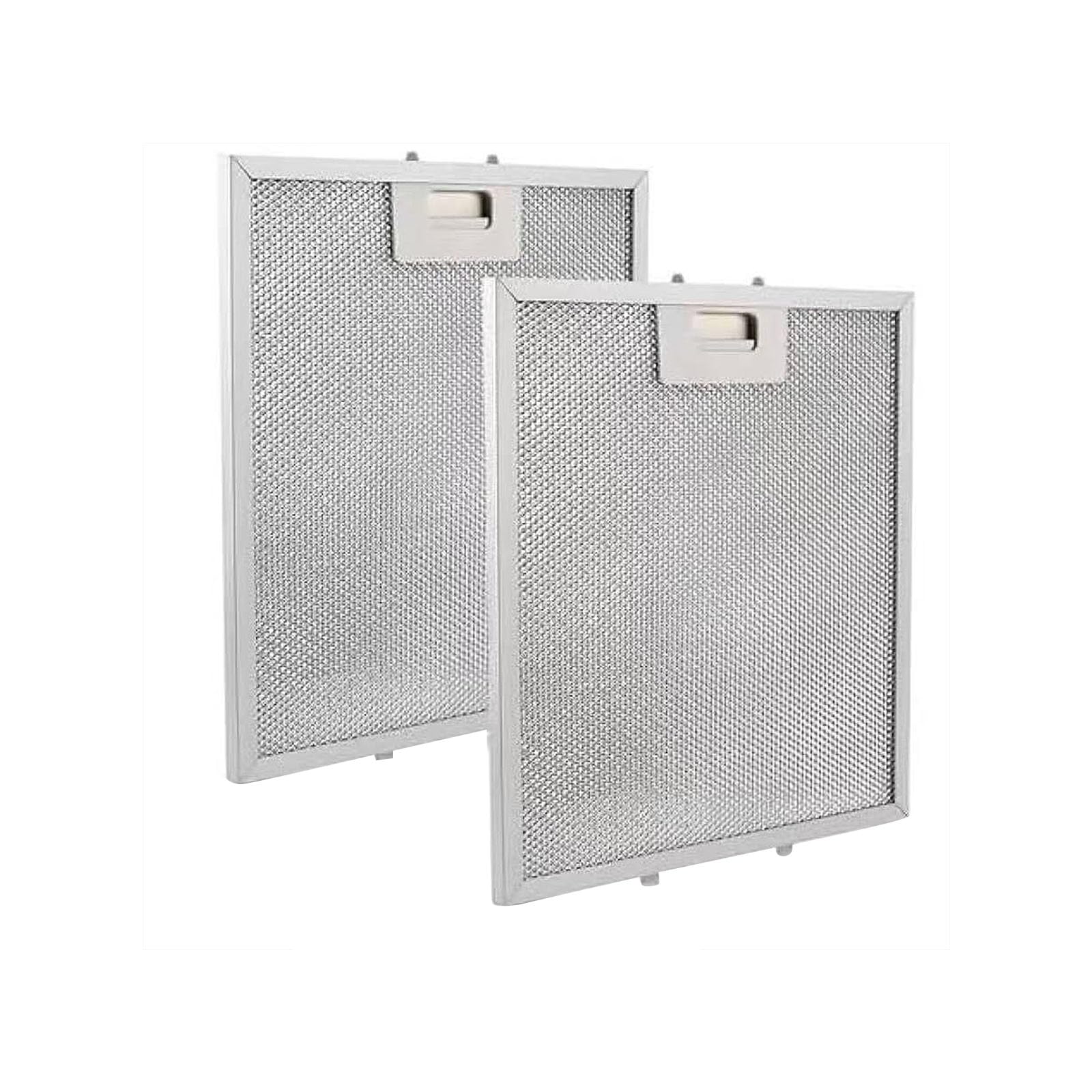 Msioytog 2 Pack Kitchen Vent Grease Panels 13.56 X 13.69 Inch Metal Perforated Design Easy Install Stove Vent