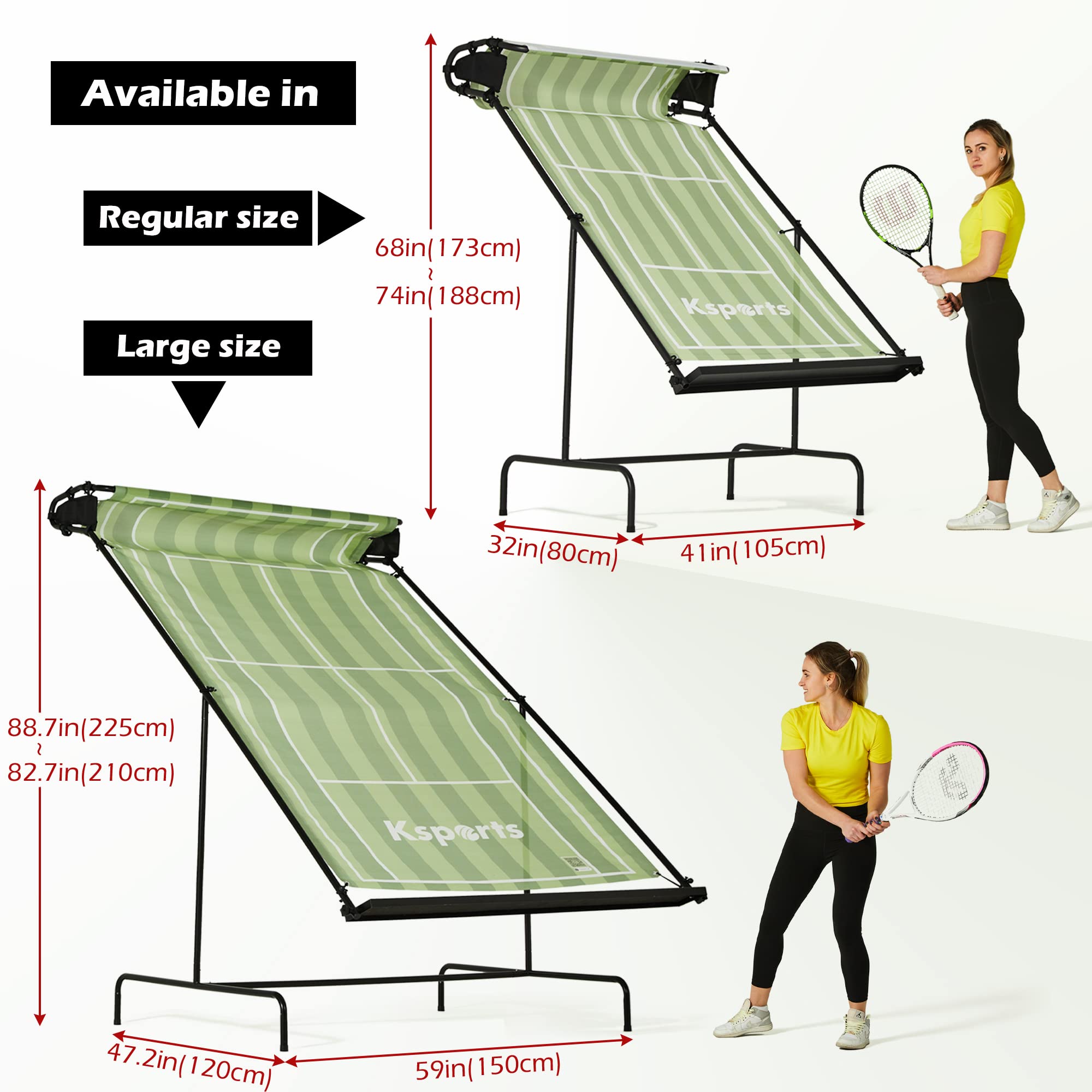 Ksports Tennis Rebounder Net with Carry Bag, Blue