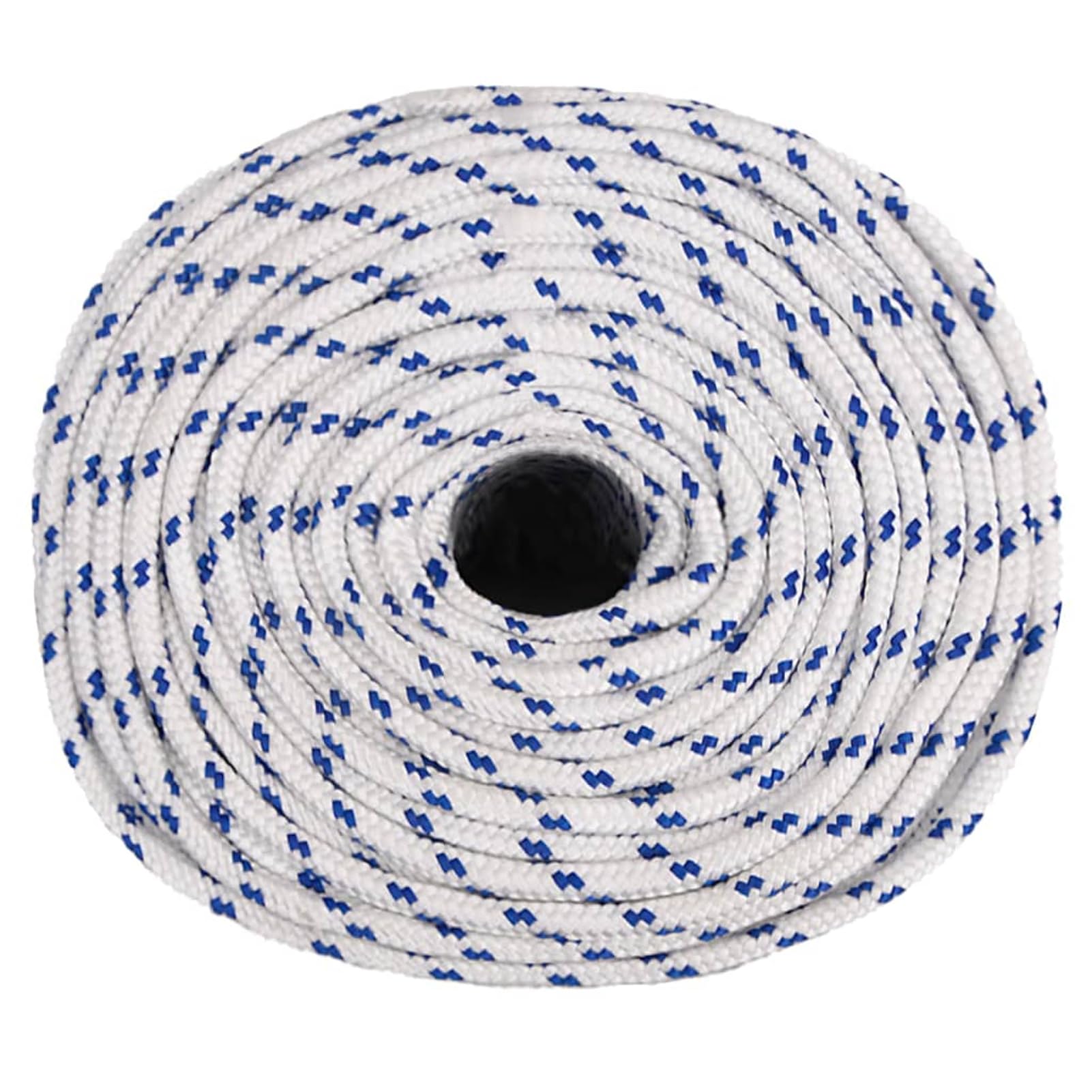 Homgoday Corda in Polipropilene Bianca 6mm x 50m Resistenza Rottura 240kg per Nautica Campeggio Ormeggio e Trasporto