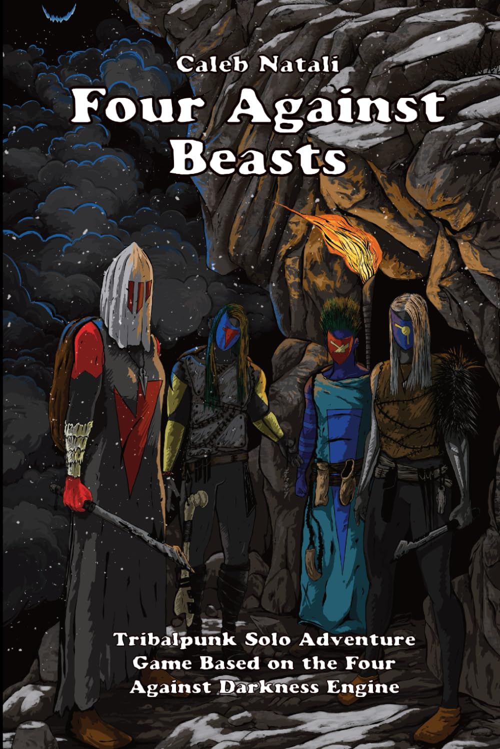Four Against Beasts: Tribalpunk Solo Adventure Game Based on the Four Against Darkness Engine
