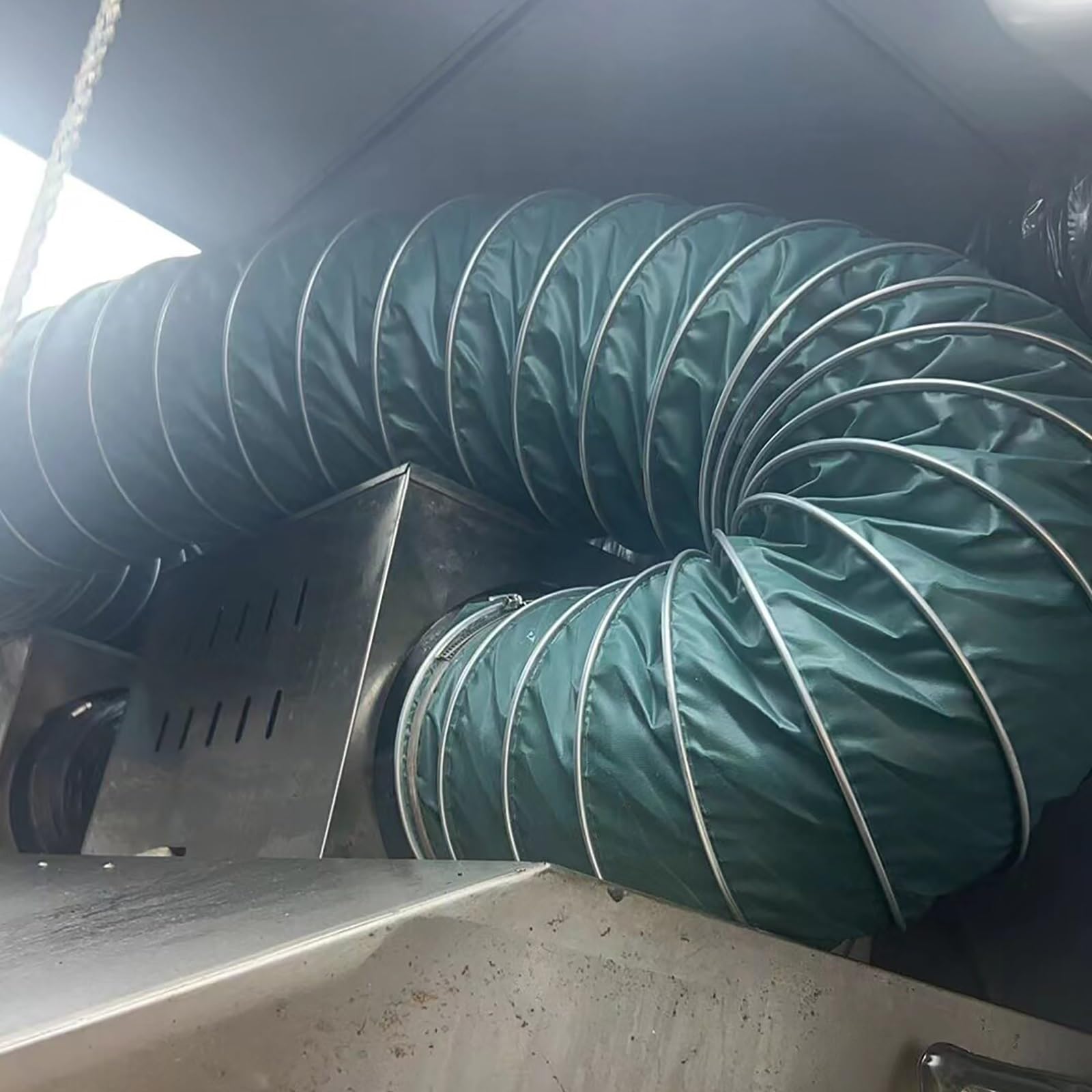 Mlyaye Dia-39Inch High Temperature Flex Ducting Ventilation Duct Hose For Smoke Exhaust