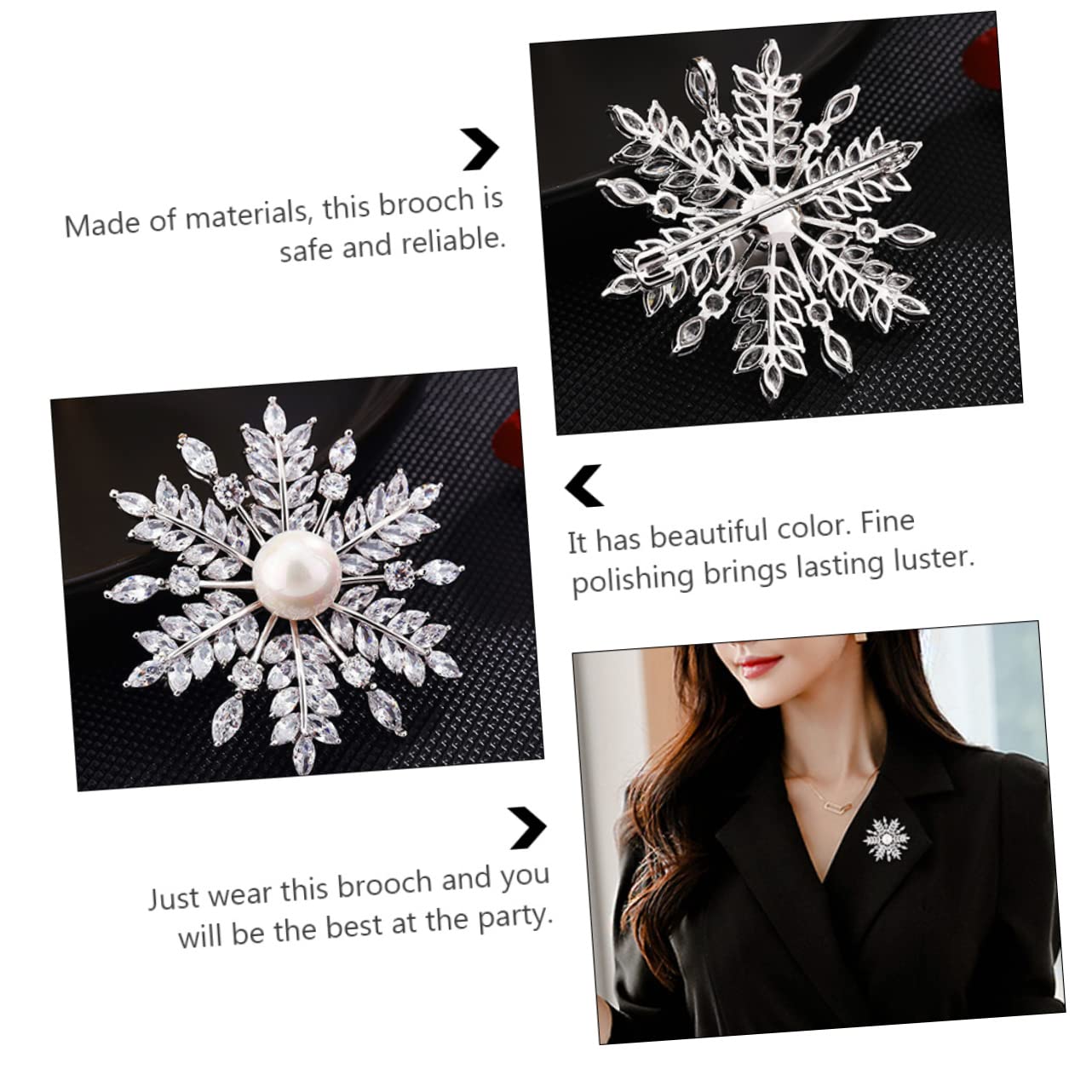BESPORTBLE Spilla per Corsage Decorativo per Abbigliamento Accessorio Versatile per Matrimoni e Speciali Con Pin Robusto