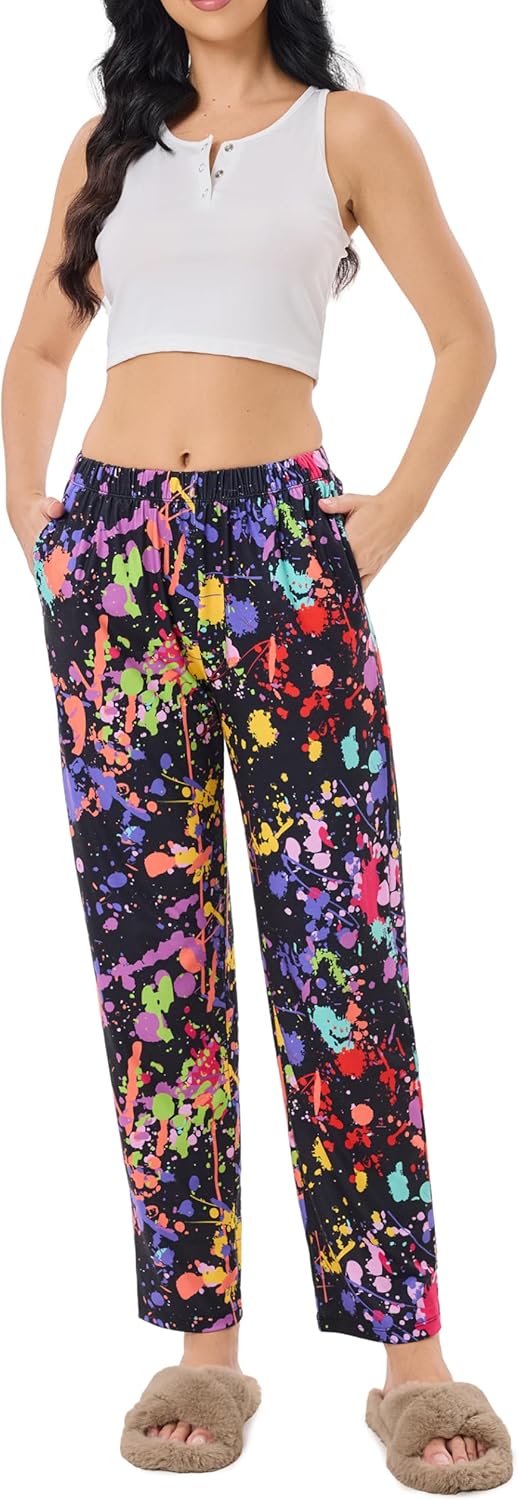 sissycos Women's Pajama Bottom Halloween Christmas Holiday Pj Pants Buttery Soft Lounge Sleepwear with Pockets - Image 2