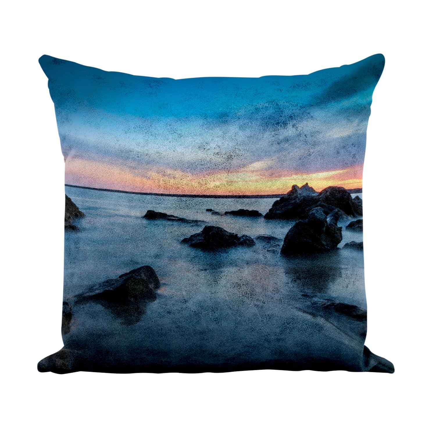 Coussin similicuir blanc pour apaiser l'ambiance du salon 40x40