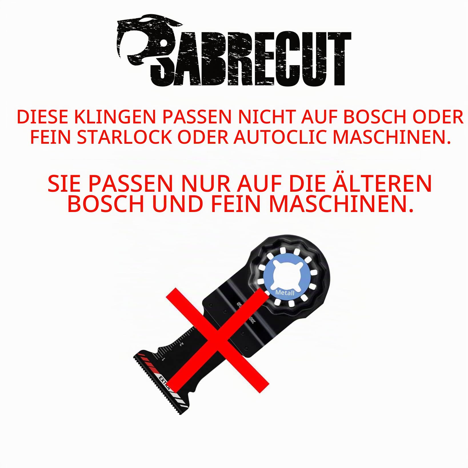 SabreCut 25pcs PRK25A Multitool Klingen Langlebig