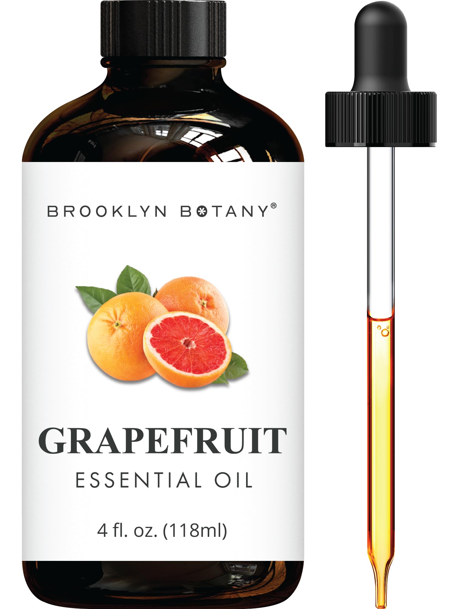 Grapefruit Essential Oil - 100% Pure and Natural - Therapeutic Grade Essential Oil Dropper - Grapefruit Oil for Aromatherapy and Diffuser - 4 Fl. OZ