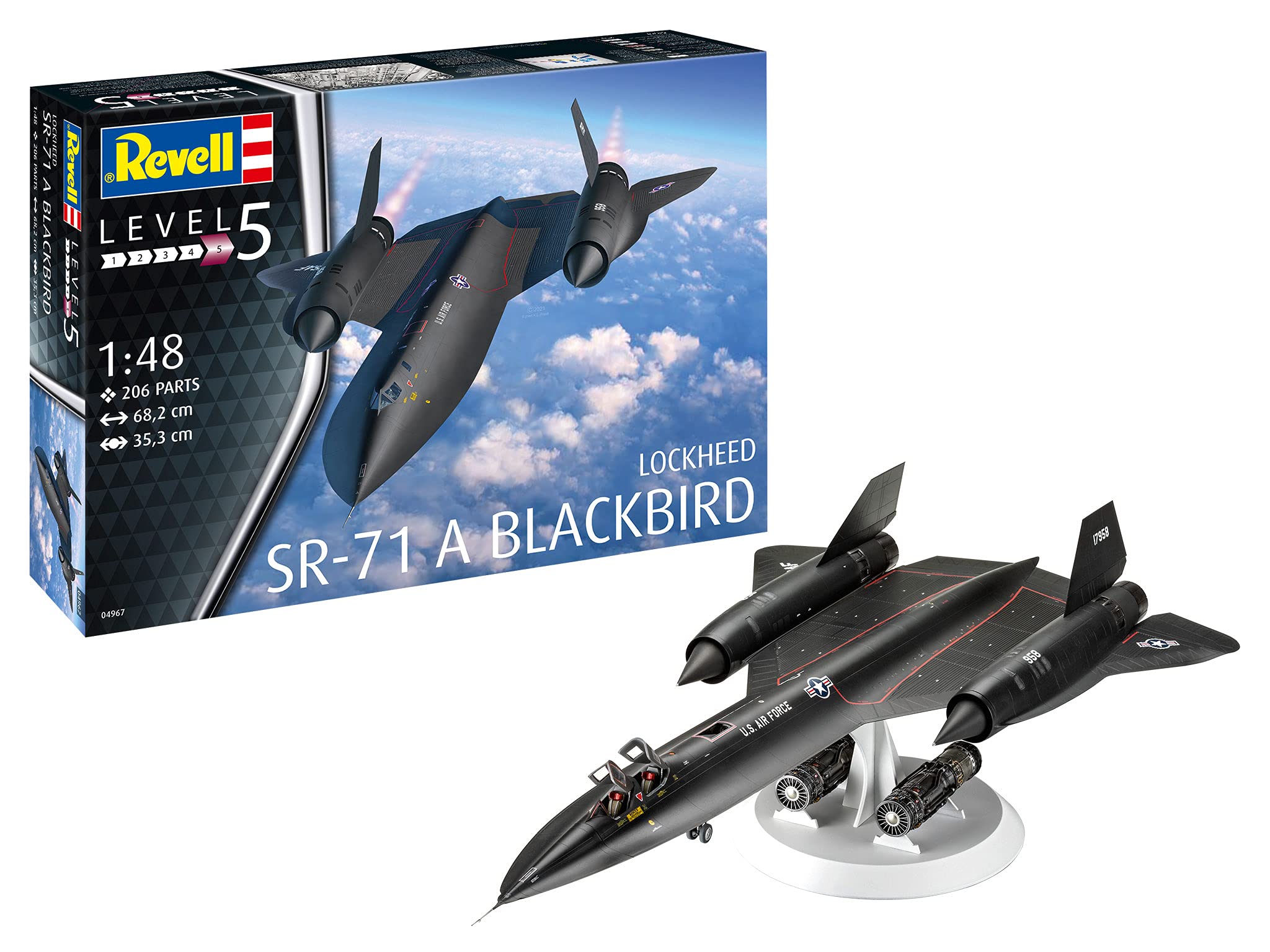 Buy Revell 04967 Lockheed SR-71 Blackbird 1:48 Scale Model Kit Online
