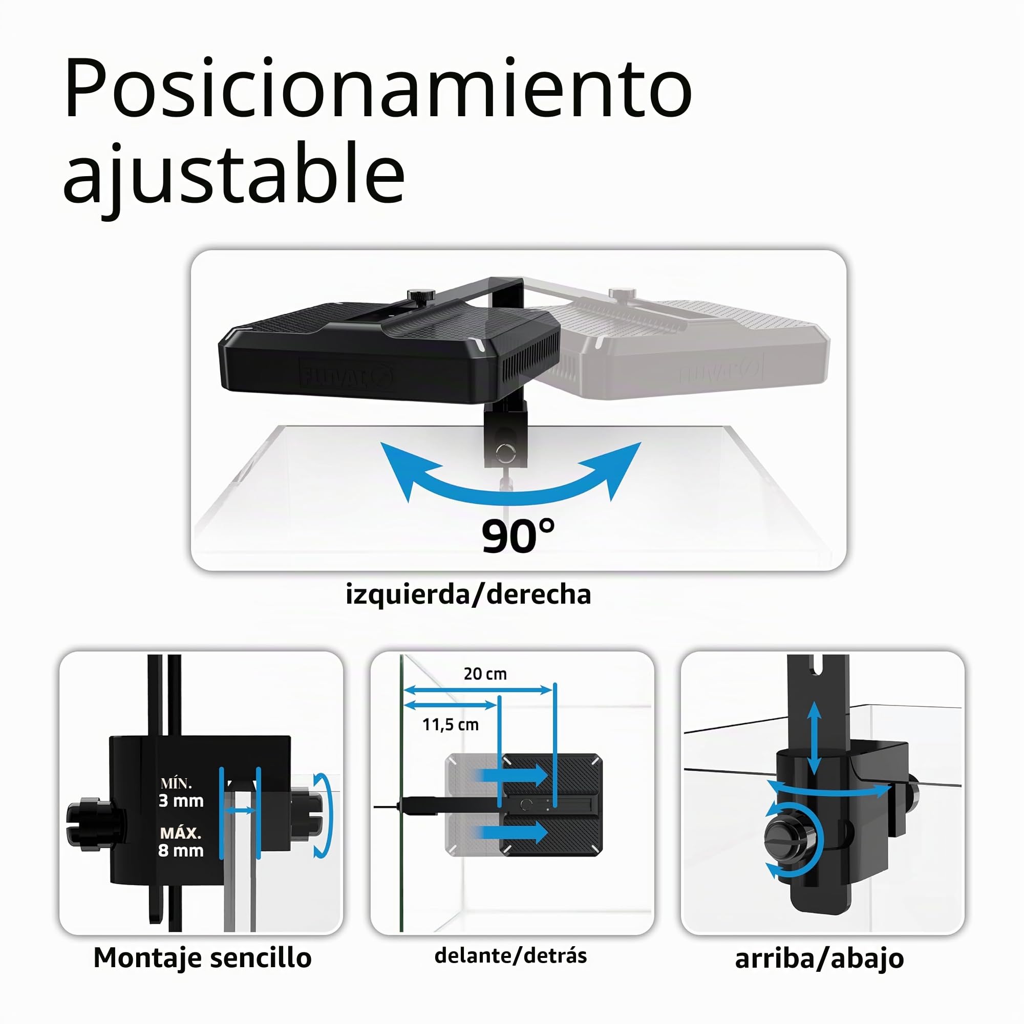 Pantalla para Acuario Fluval Nano Plant 4.0 LED w/BT Mesh, 20 W