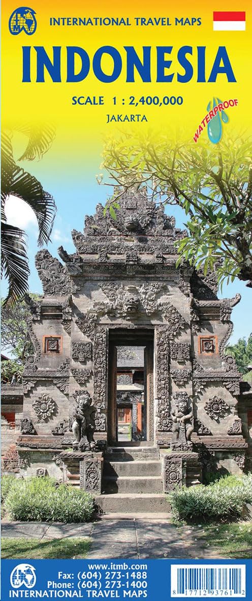 Indonesia Travel Reference 1:2,400,000 Waterproof 2026 Edition