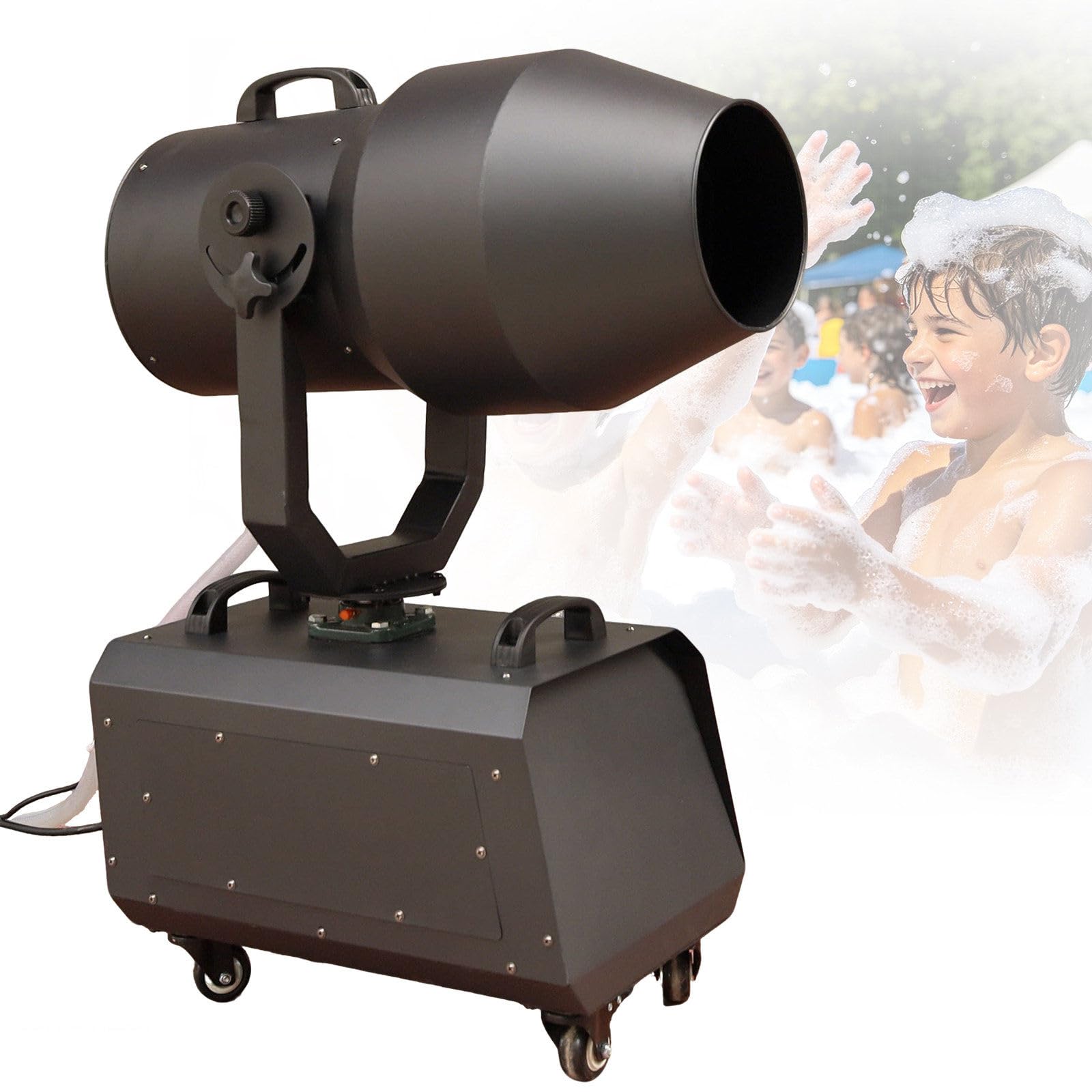 ZHJOPP High-Power Foam Party Machine for Indoor & Outdoor Fun - Perfect for Celebrations, Pools, and Events - Adjustable Angle