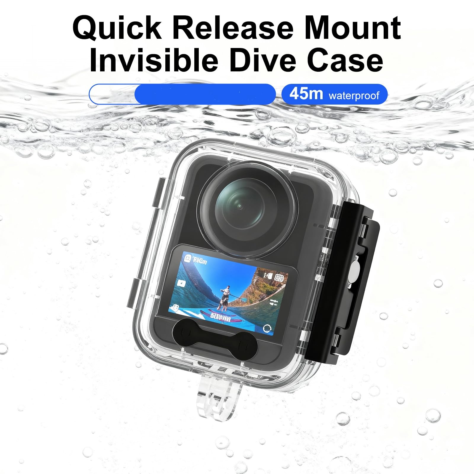 45 Meter Wasserdichtes Gehäuse für DJI Osmo 360, Unterwasser Tieftauchgehäuse, Kamera Schutzgehäuse