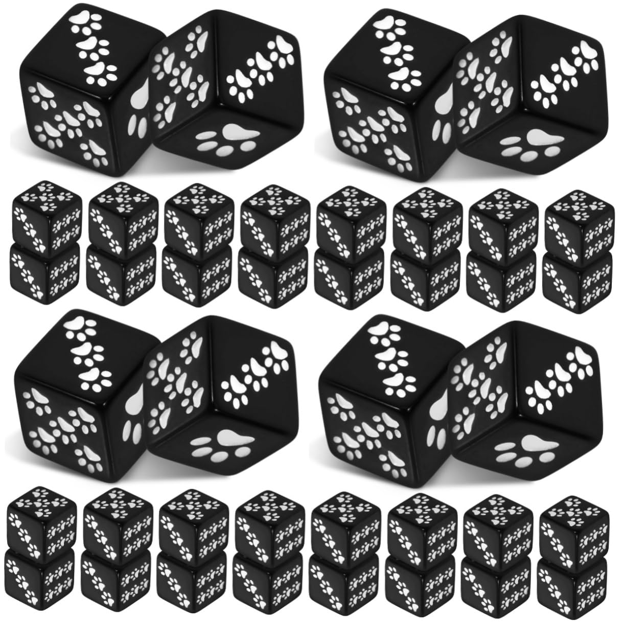 TOYANDONA 40piezas Dados De De De Cartoon Dados para Accesorios De Fiesta y Mesa