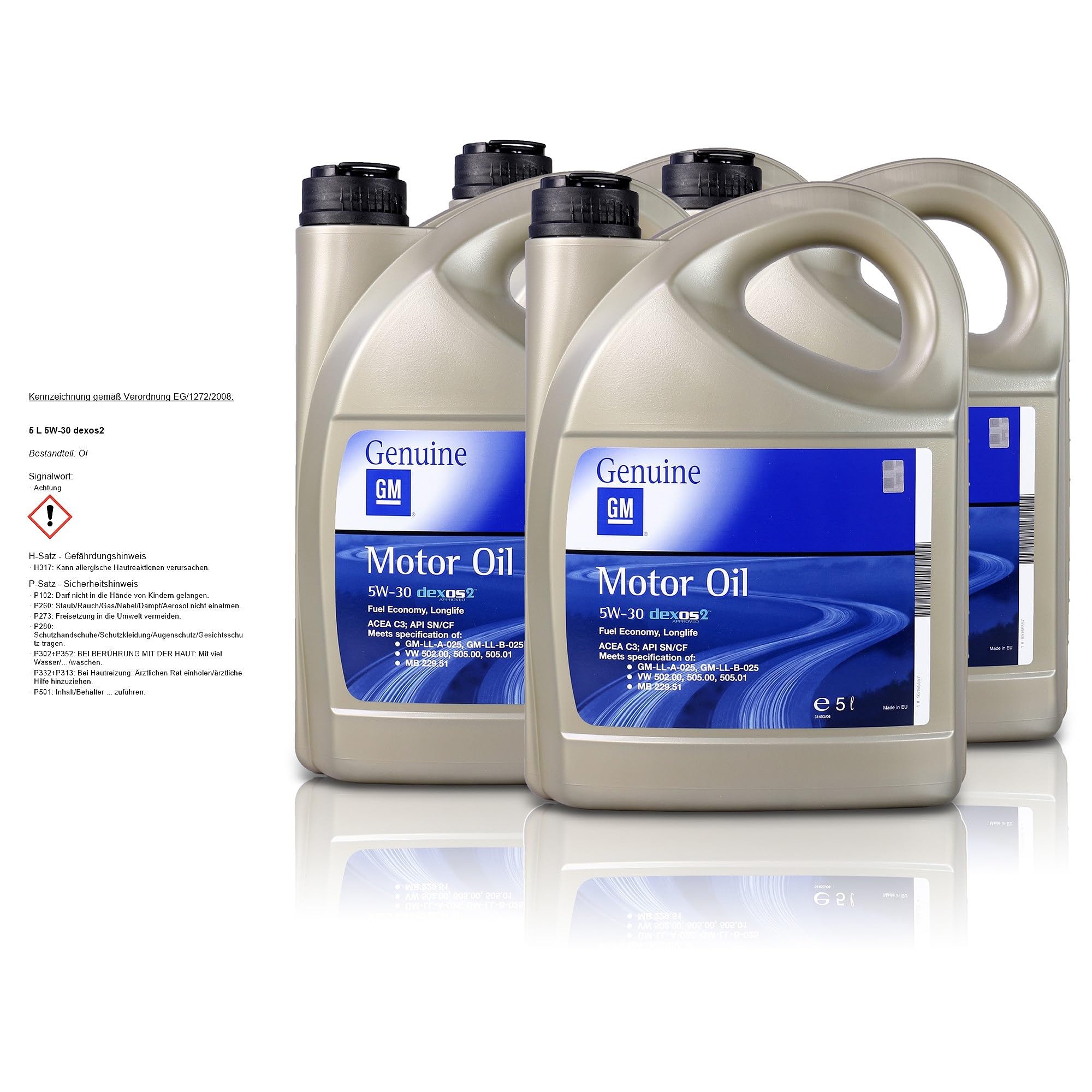 Opel Motorölfilter-Set Inkl. Motoröl 5W-30, 6 Liter – Original GM