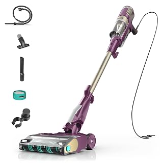 Shark POWERDETECT Ultra-Light Corded Stick Vacuum with DuoClean Technology, Self-Cleaning Brushroll for No Hair Wrap, Anti-Allergen Complete Seal, and Odor Neutralizer Technology, Purple, HZ4001AMZ - Amazon product rated Grade A