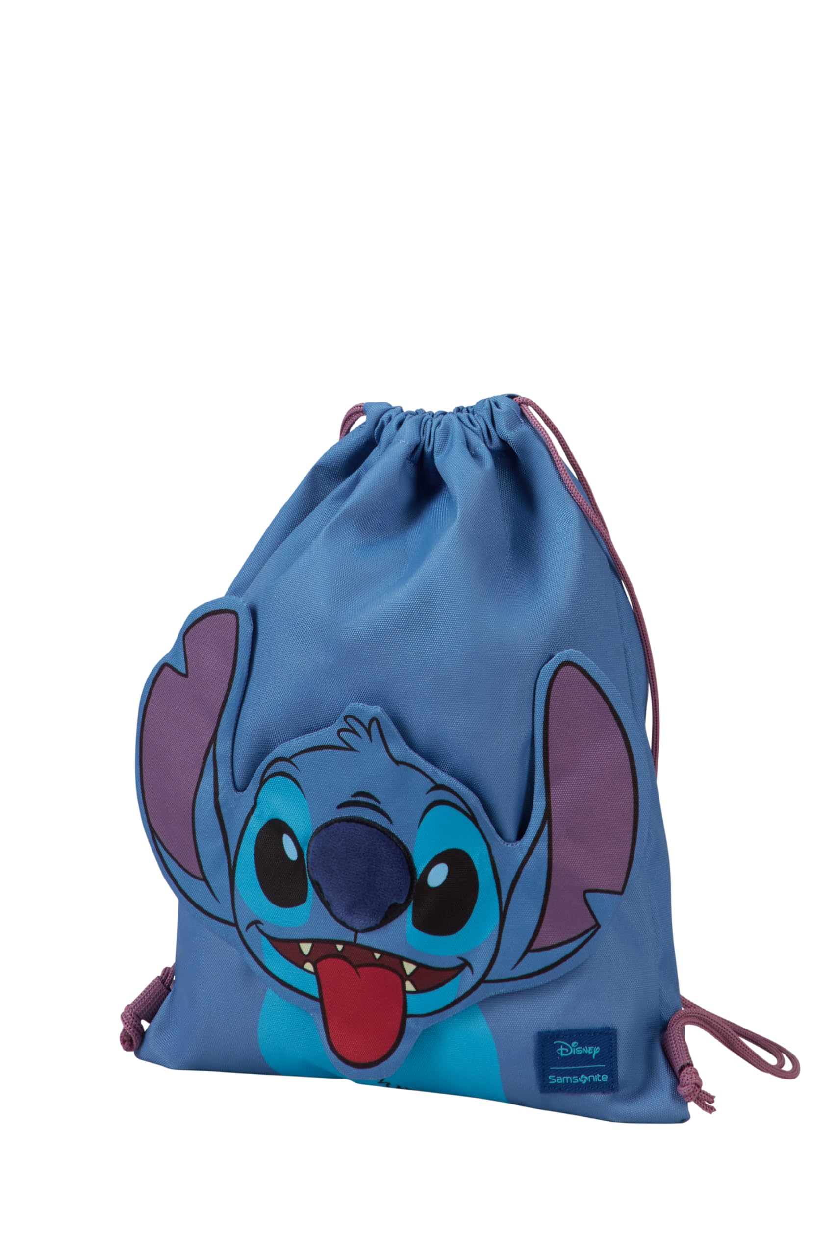 Samsonite Sammies Disney - Stitch Drawstring Bag for Kids 37 cm, Sports Bag with Drawstring, Lightweight Gym Bag for School, Sports & Leisure