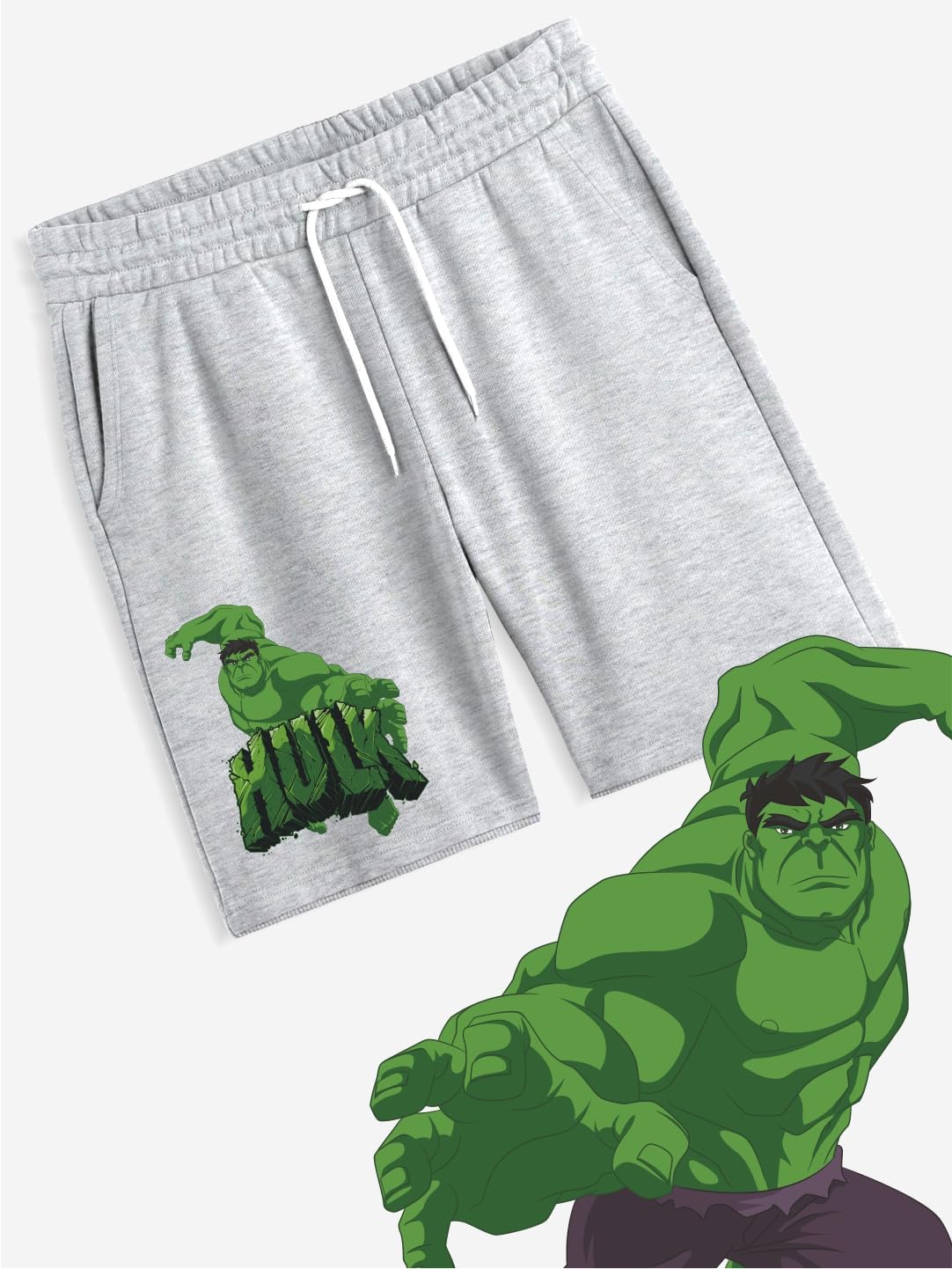 minicult Unisex-Child Cotton Shorts with Avengers Print (Avenger Grey) (Pack of 3) (13-14 Years) 1