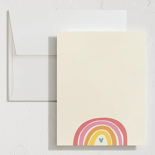 Miniatura 8 de Minted Little Note - Juego de 10 tarjetas de notas planas y sobres para invitaciones y mensajes de agradecimiento escritos a mano, diseño Una