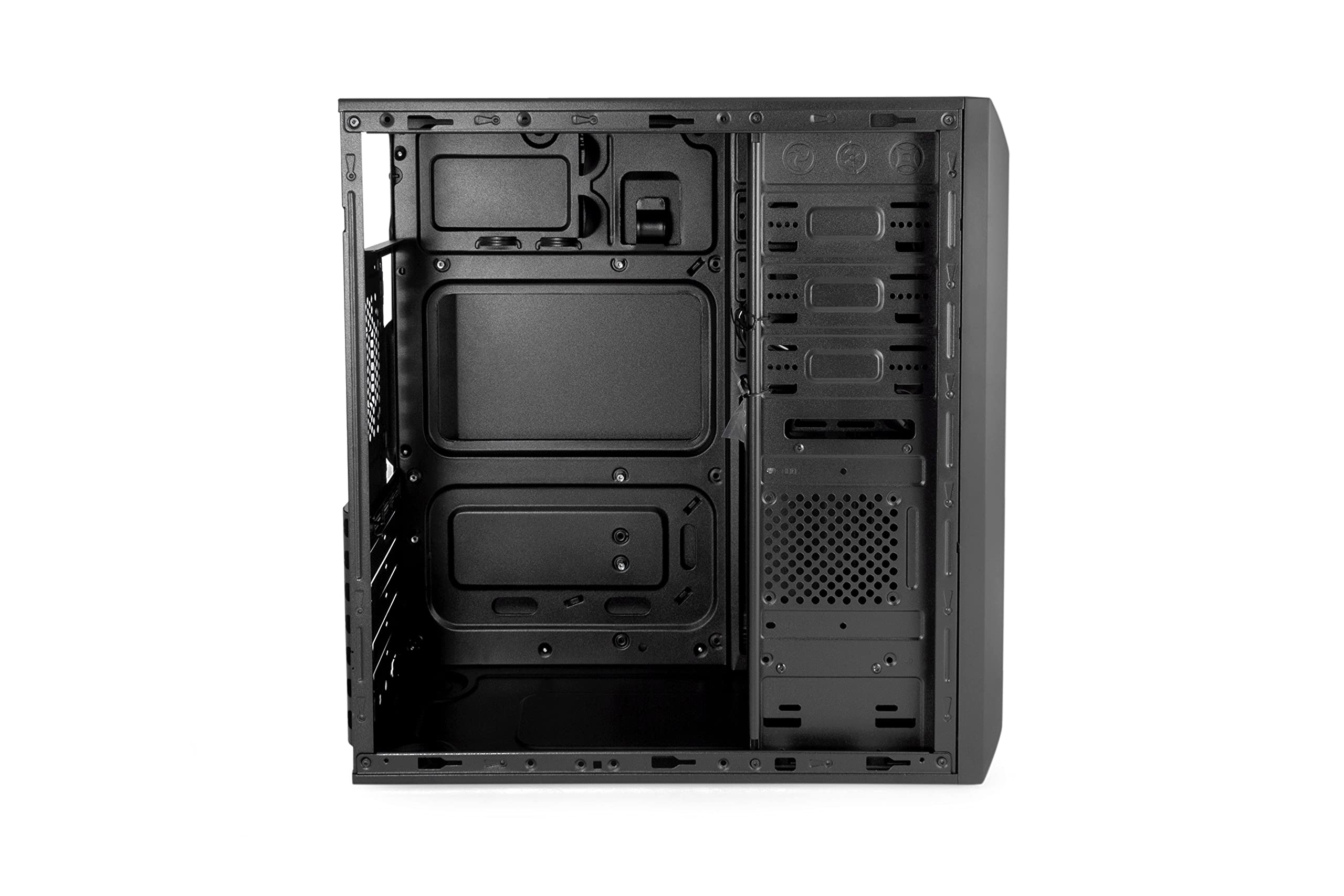 CoolBox F-750 Carcasa de Ordenador Negro - Caja de Ordenador (PC, ATX, Negro, 120 mm, 90,120 mm, 2.5,3.5,5.25")