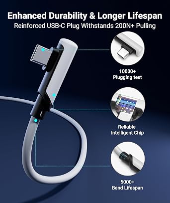 Syntech Connection Cable 20 FT Quest2/Quest Pro/Pico 4 Accessories and USB C Cable for PC/Steam VR, High Speed PC Data Transfer, VR Headset and Gaming Computer