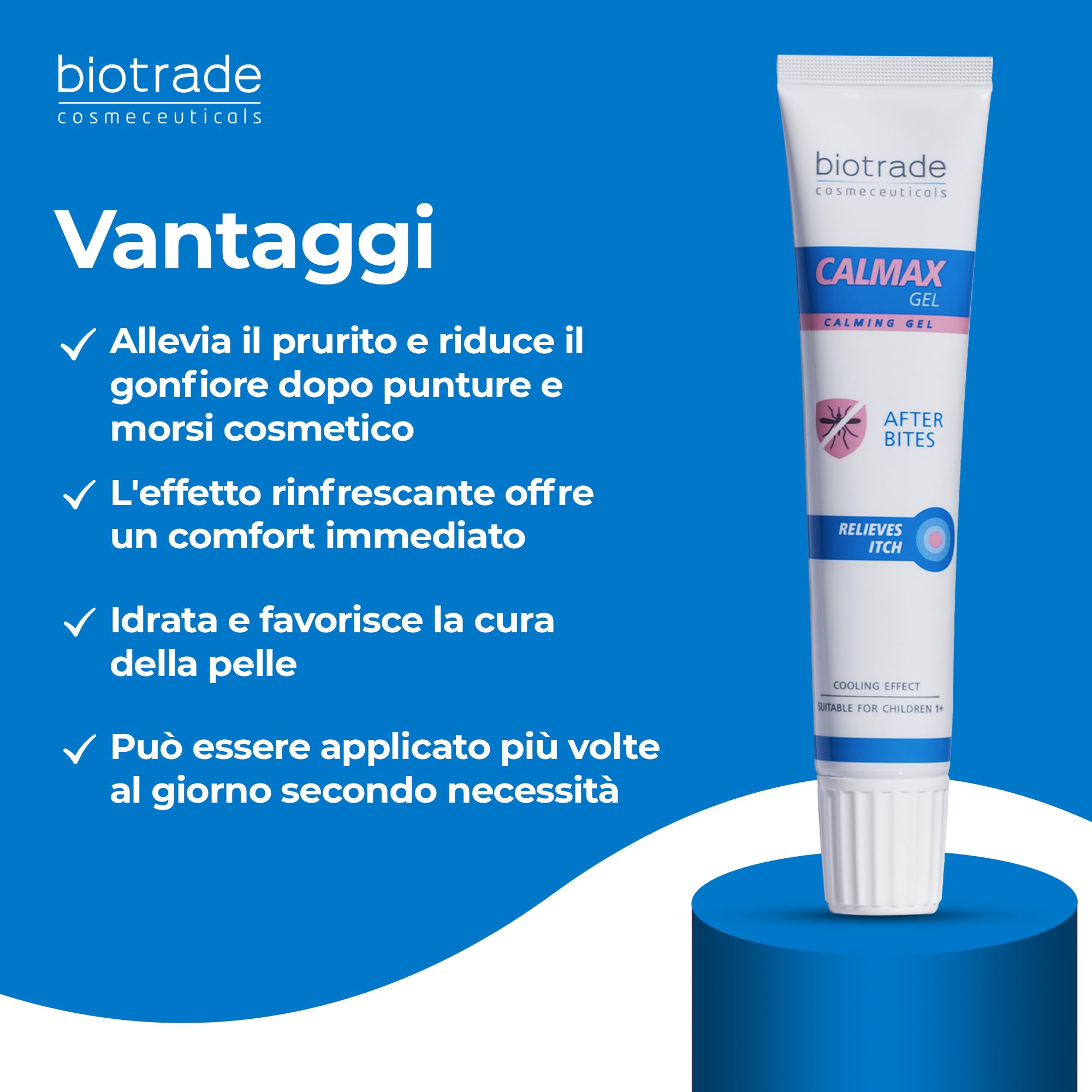 Calmax Gel Lenitivo Dopo Punture di Insetti e Piante – Sollievo Immediato da Prurito e Irritazioni