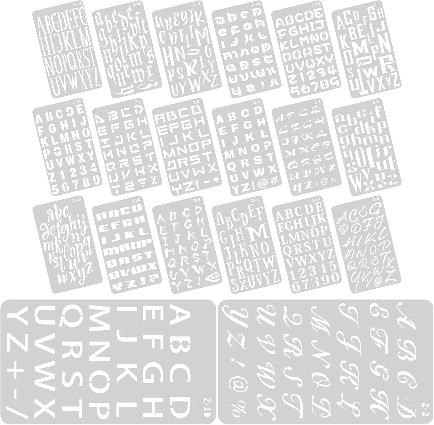 Wood Burning Kit 5sets/100 Sheets Pet Material Letter Template Stencils for Wood Burning Craft Tools DIY Projects Painting Accessories English Stencil for Woodburning Crafts
