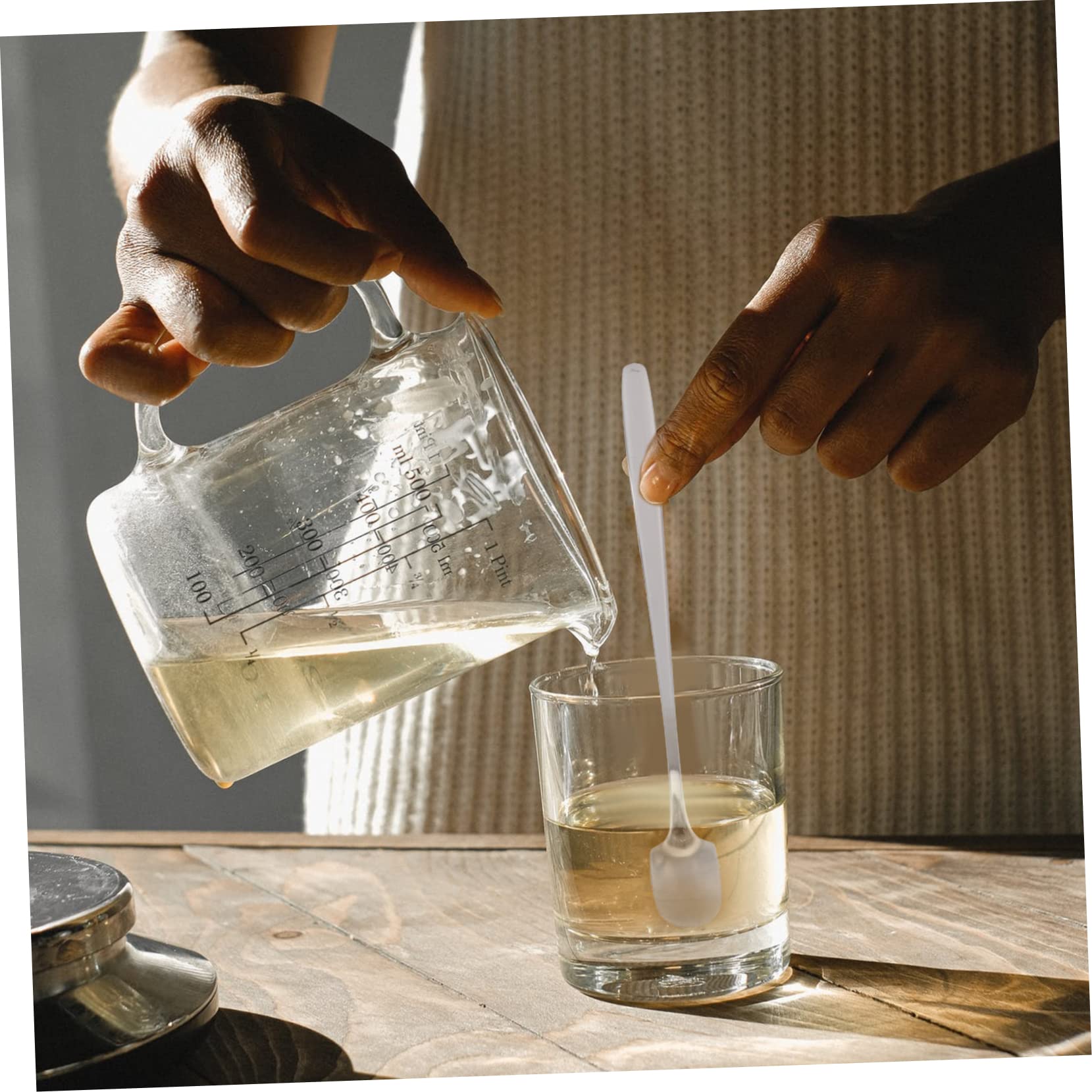 NUOBESTY Taza para Hacer Velas Diy, Kit Manual de Acero Inoxidable, 1 Set