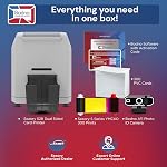 Bodno Seaory S28 Dual Sided ID Card Printer & Complete Supplies Package ID Software and Camera - Bronze Edition