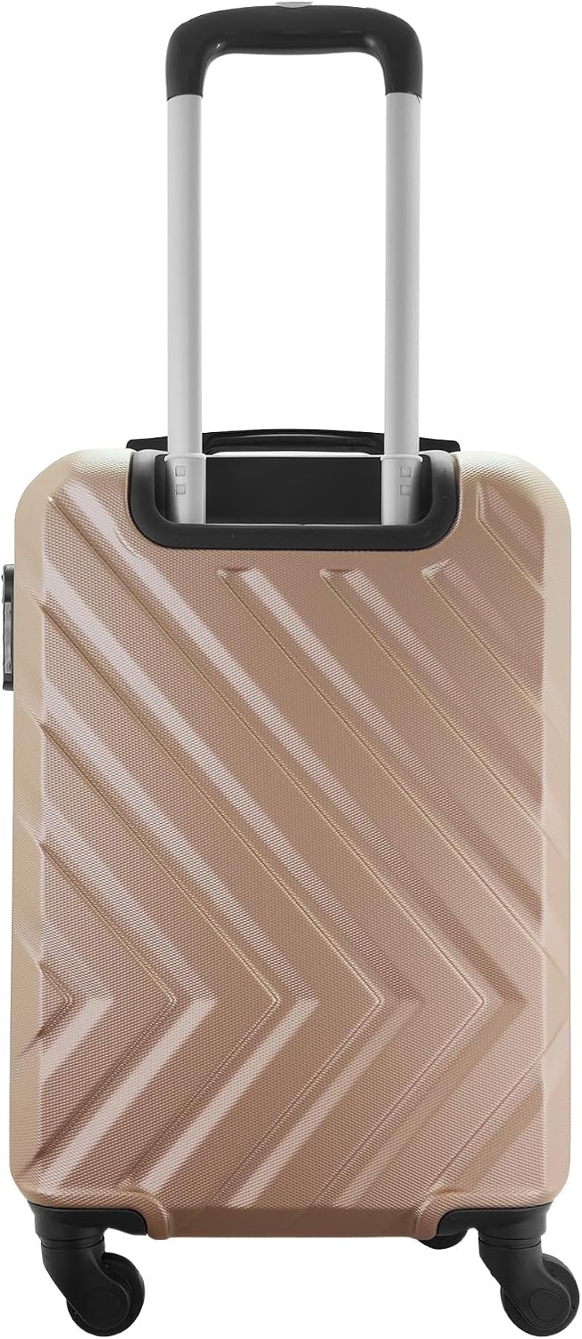 Mala de Bordo 10kg ABS 4 Rodas 360 Cadeado Gladiador Essential D2MB (Rose Gold)