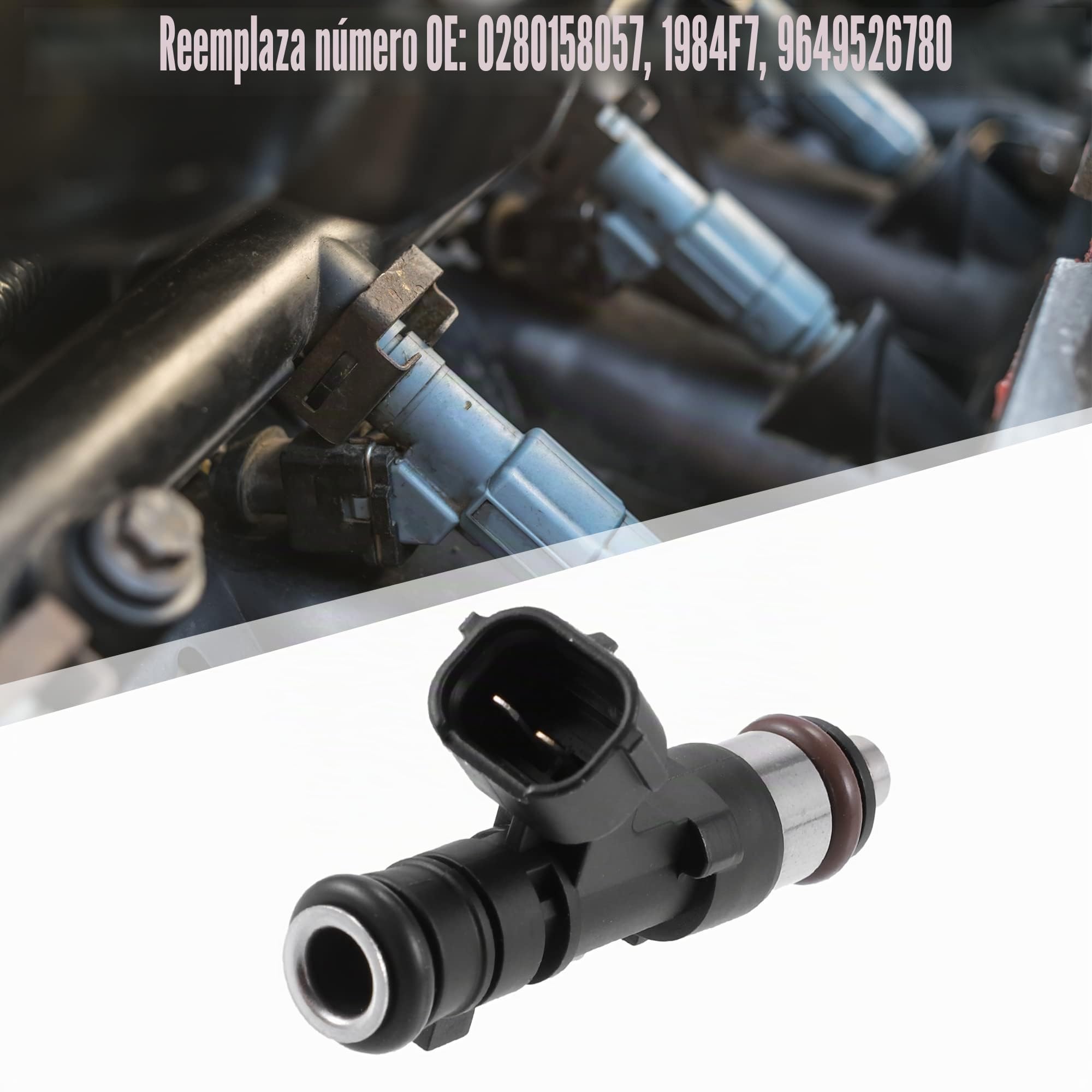 A ABSOPRO 4Uds Inyector De Combustible Para Citroen Berlingo 1.6L 00-11