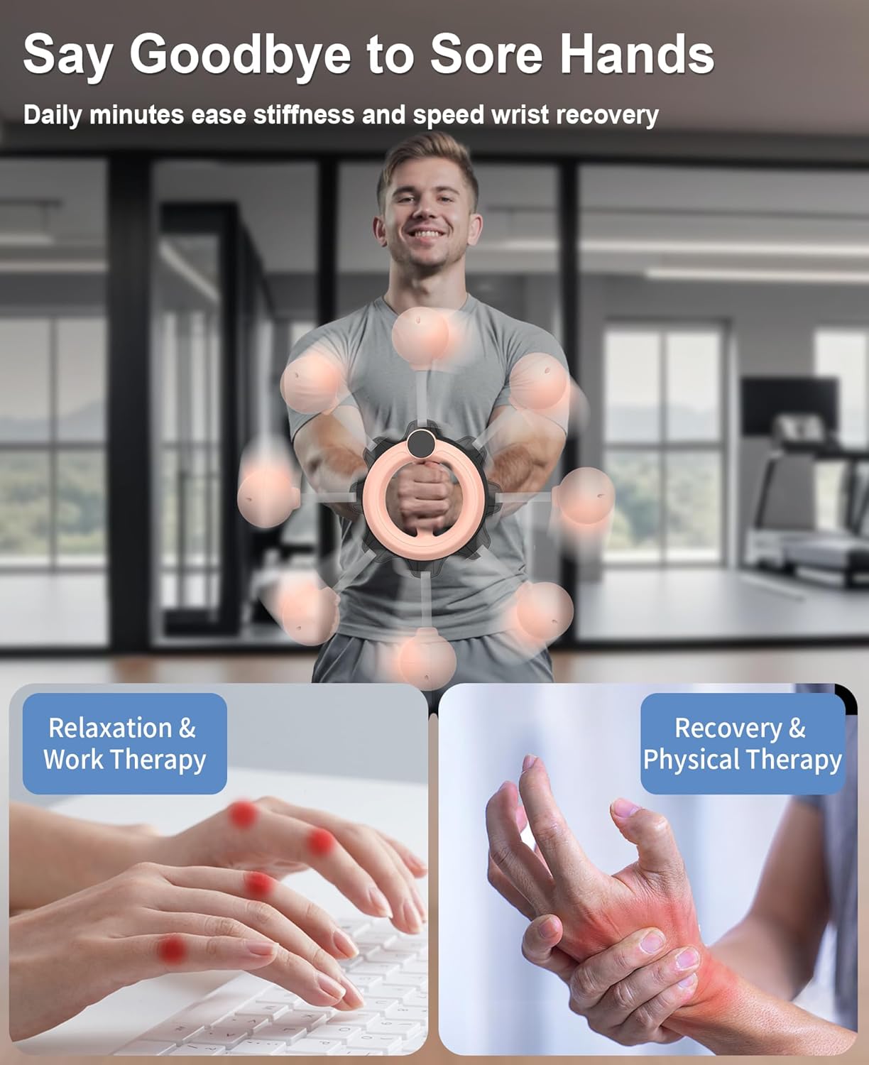 Arm Workout for Men and Women, 360° Hand-Crank Forearm Trainer, Chest Trainer,Shoulders and Arm Muscle Training Fitness Equipment, Home Workout Equipment and Gym Workouts Pink image 4 of 9 B0F6K24CXP