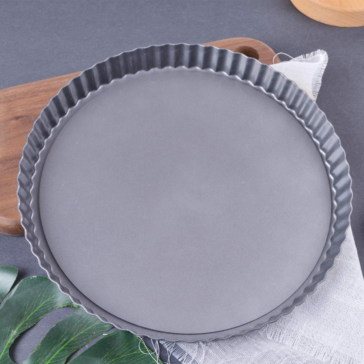 joeji's Kitchen Non-Stick 11 inch Tart Tin |Tart Pan, Perfect for Pie Dishes & Quiche Dishes | Cheesecake Tins Removable Base